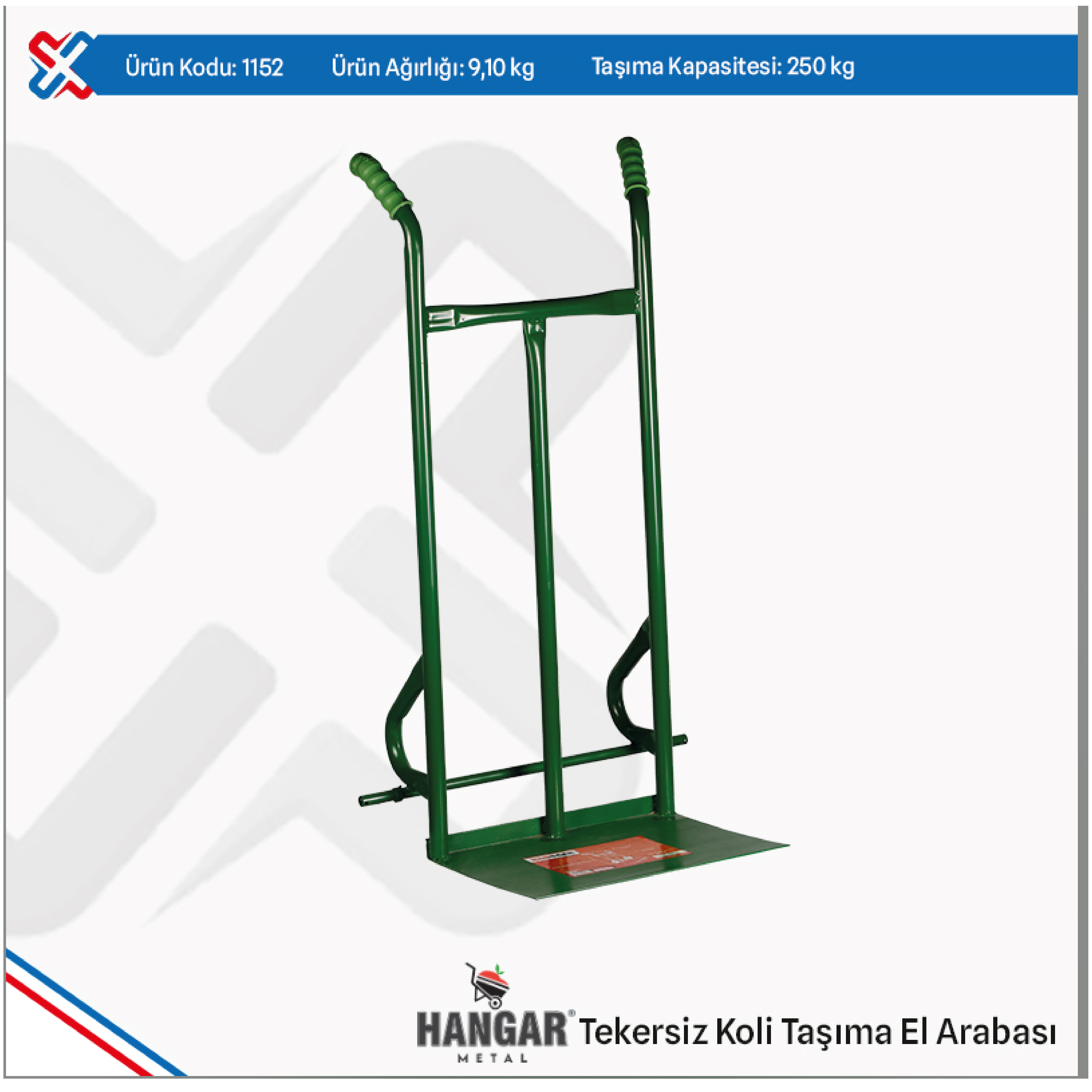 TUNA KOLİ TAŞIMA ARABASI  TEKERSİZ 1152
